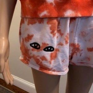 Clare V Tie-Dyed Shorts (Sweatshirt material)